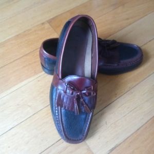 Prom Shoes -Johnston & Murphy  Vintage Brown Leather Tassel Loafers